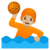 🤽🏼 person playing water polo: medium-light skin tone display on Google